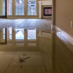 Water damage inside a house